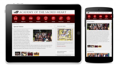ash1818.org on landscape and portrait mobile devices